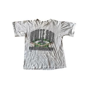 VTG ‘91 MLB Chicago White Sox USA Made Single Stitched L Salem Heather Gray Tee